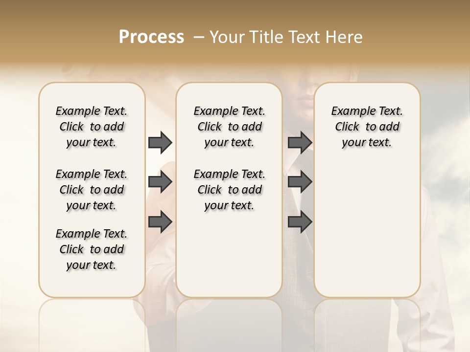 Leaving Confident Clouds PowerPoint Template
