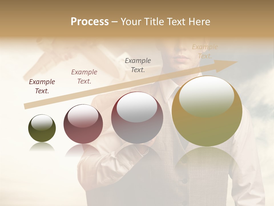Leaving Confident Clouds PowerPoint Template