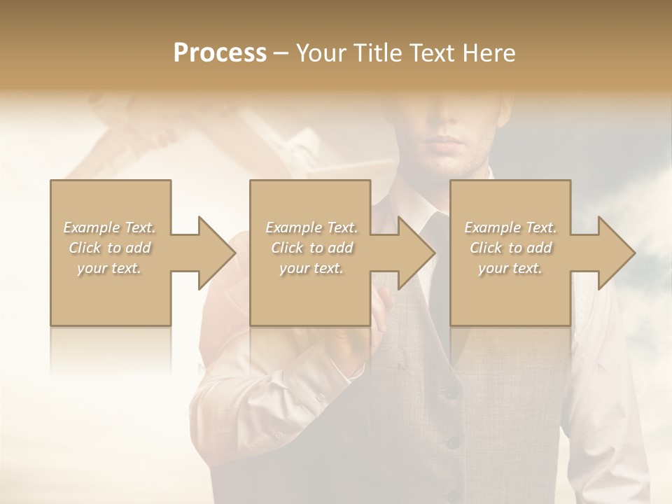 Leaving Confident Clouds PowerPoint Template