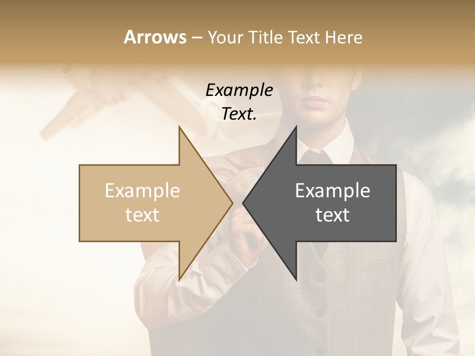 Leaving Confident Clouds PowerPoint Template