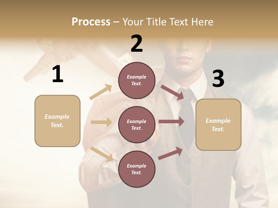 Leaving Confident Clouds PowerPoint Template