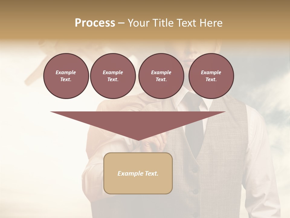 Leaving Confident Clouds PowerPoint Template