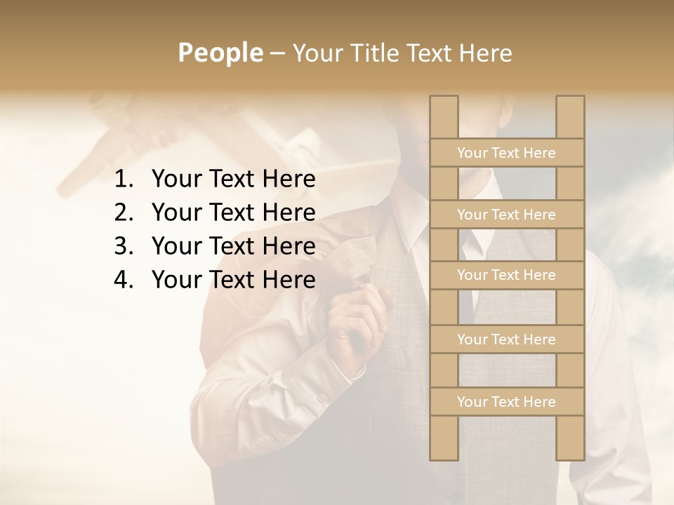 Leaving Confident Clouds PowerPoint Template