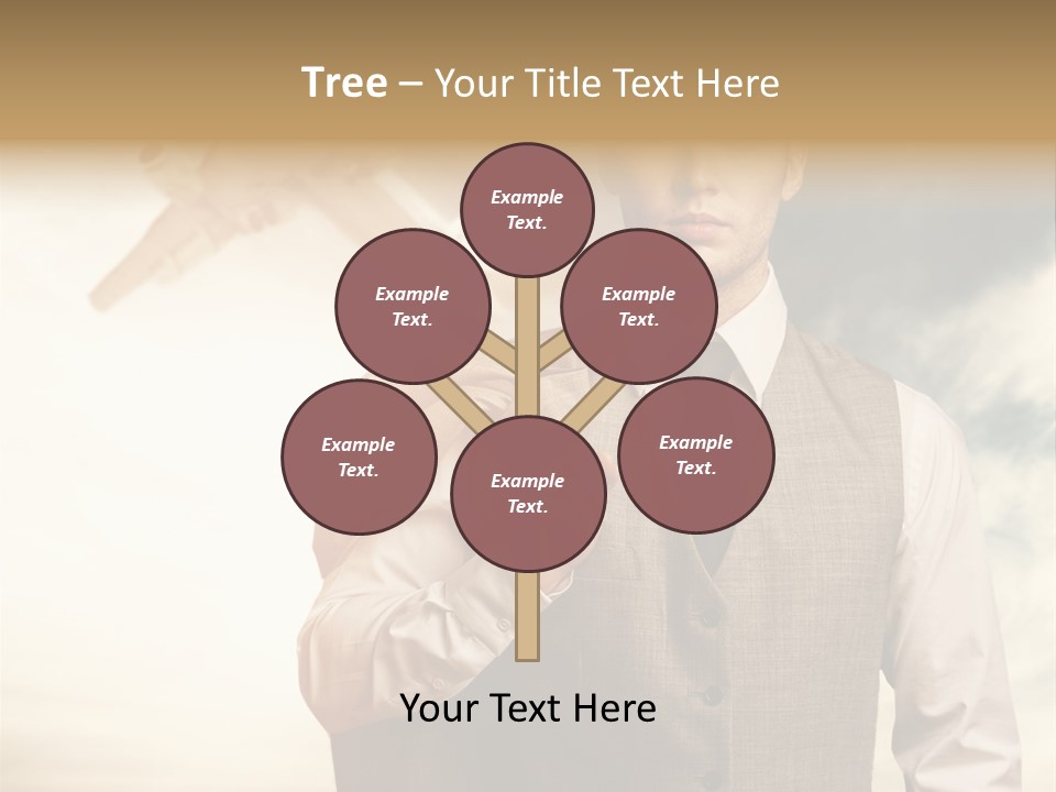 Leaving Confident Clouds PowerPoint Template