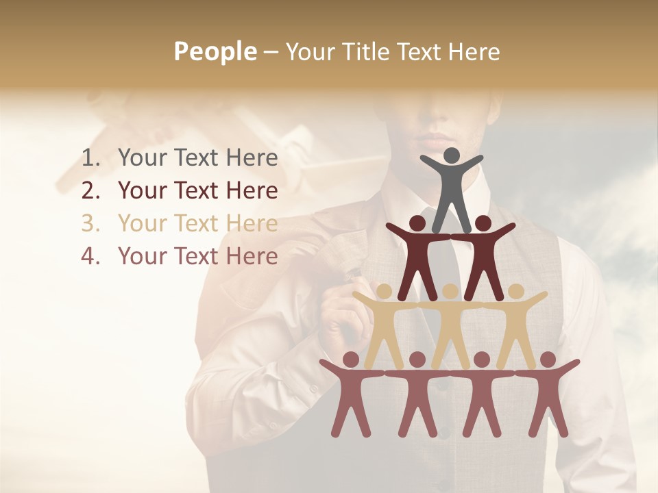 Leaving Confident Clouds PowerPoint Template