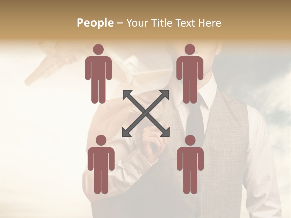 Leaving Confident Clouds PowerPoint Template