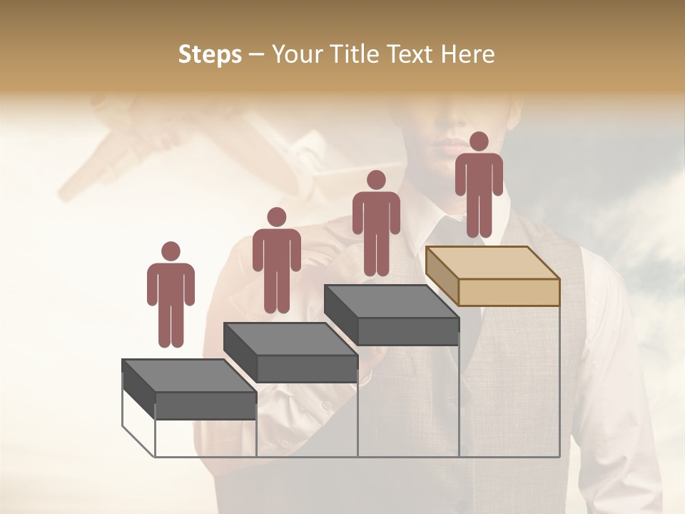 Leaving Confident Clouds PowerPoint Template