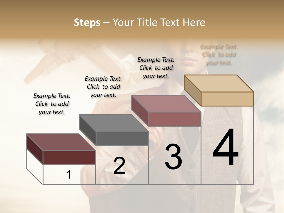 Leaving Confident Clouds PowerPoint Template