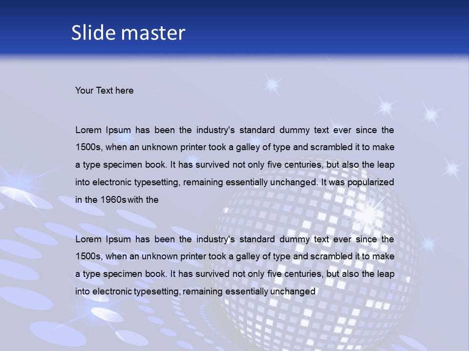 Club Reflection Nightlife PowerPoint Template