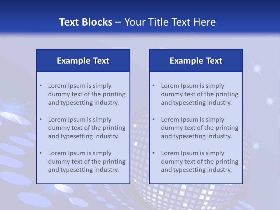 Club Reflection Nightlife PowerPoint Template