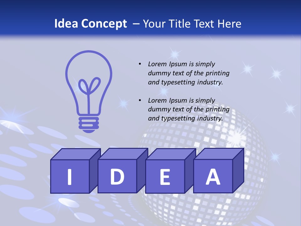 Club Reflection Nightlife PowerPoint Template