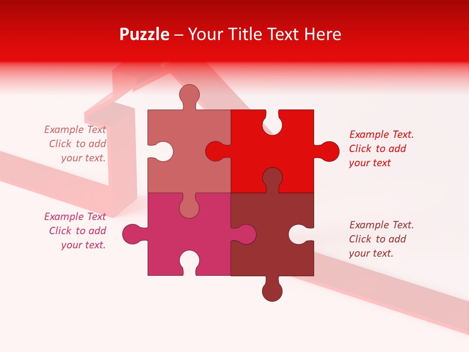 A Picture Of A Red House On A White Background PowerPoint Template