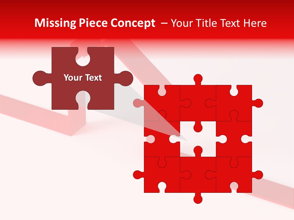 A Picture Of A Red House On A White Background PowerPoint Template