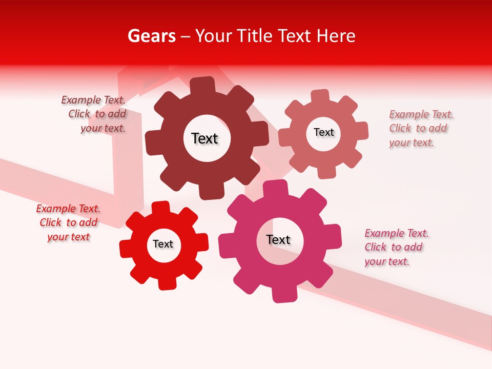 A Picture Of A Red House On A White Background PowerPoint Template