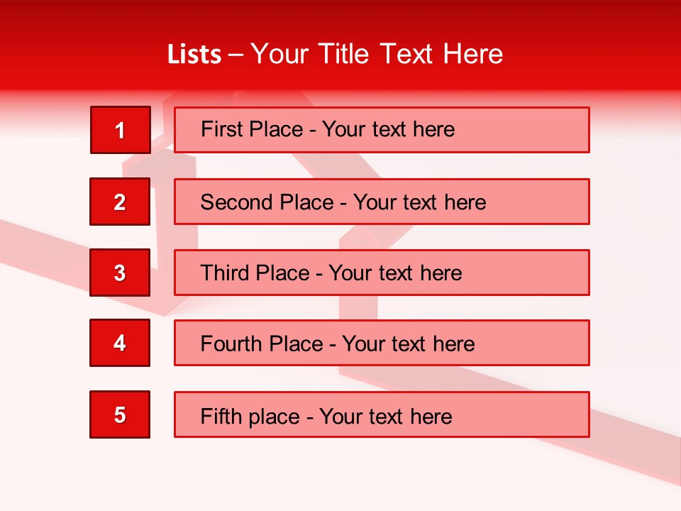 A Picture Of A Red House On A White Background PowerPoint Template