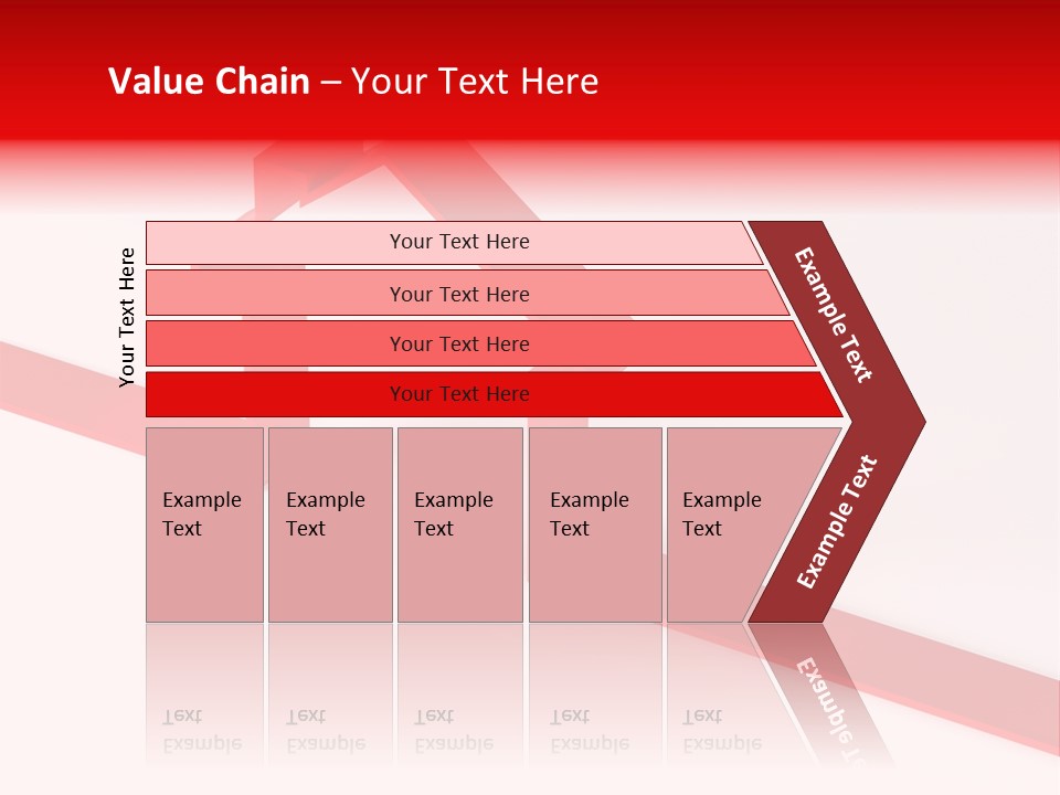 A Picture Of A Red House On A White Background PowerPoint Template