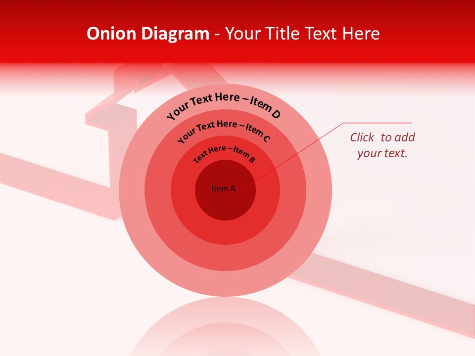 A Picture Of A Red House On A White Background PowerPoint Template