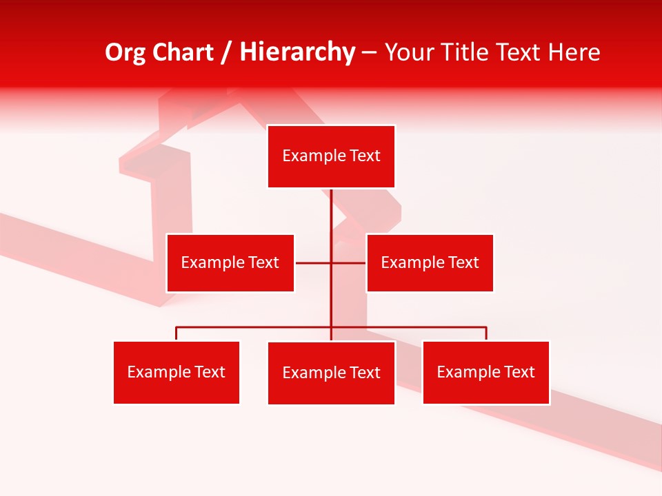 A Picture Of A Red House On A White Background PowerPoint Template