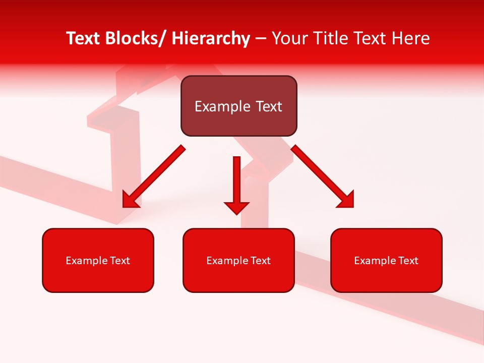 A Picture Of A Red House On A White Background PowerPoint Template