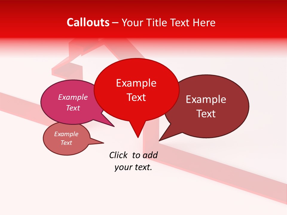 A Picture Of A Red House On A White Background PowerPoint Template