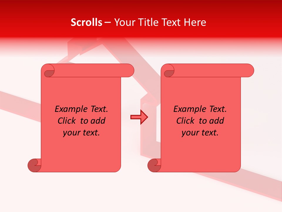 A Picture Of A Red House On A White Background PowerPoint Template