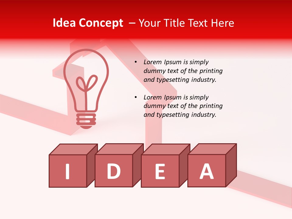 A Picture Of A Red House On A White Background PowerPoint Template