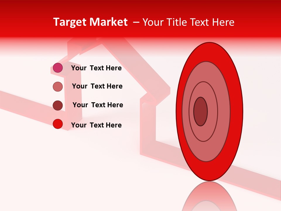 A Picture Of A Red House On A White Background PowerPoint Template