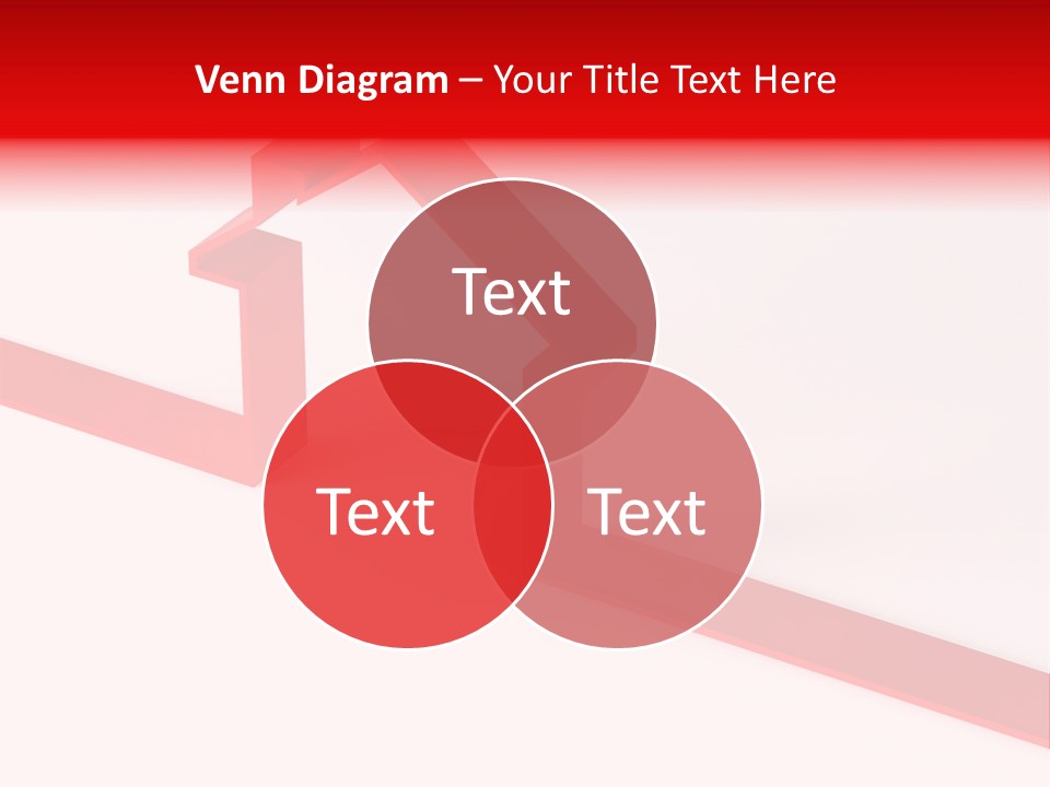 A Picture Of A Red House On A White Background PowerPoint Template