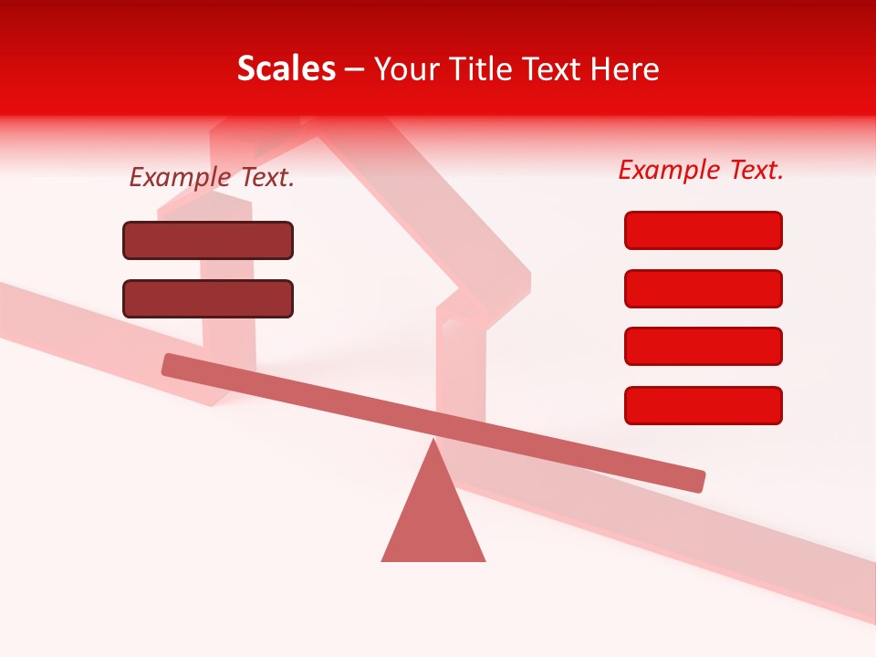 A Picture Of A Red House On A White Background PowerPoint Template