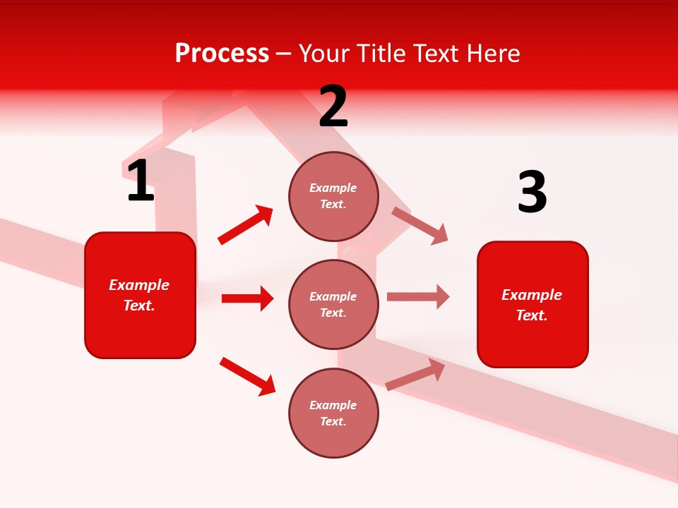 A Picture Of A Red House On A White Background PowerPoint Template