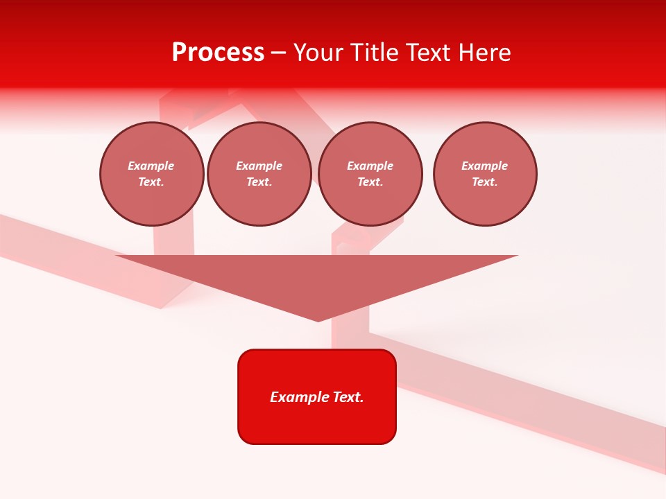 A Picture Of A Red House On A White Background PowerPoint Template