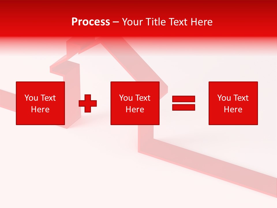 A Picture Of A Red House On A White Background PowerPoint Template