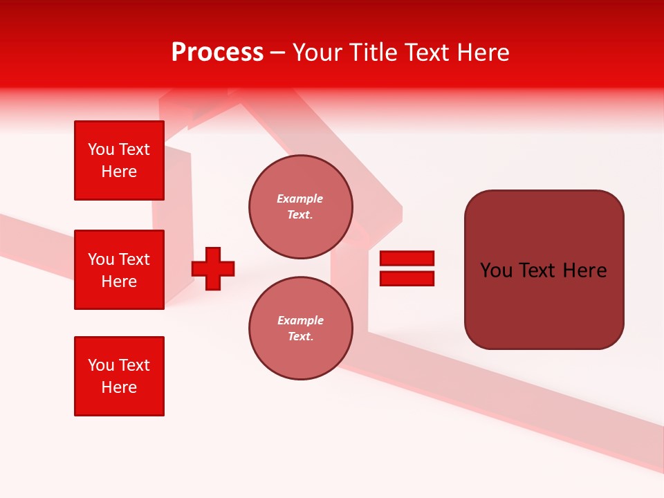 A Picture Of A Red House On A White Background PowerPoint Template
