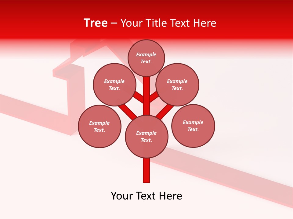 A Picture Of A Red House On A White Background PowerPoint Template