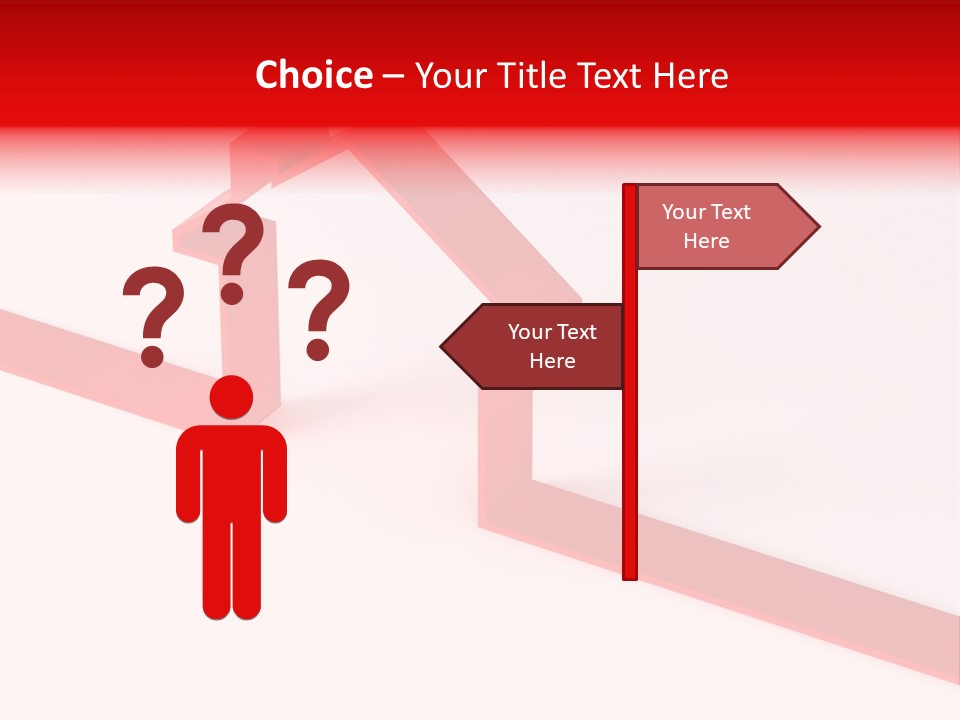 A Picture Of A Red House On A White Background PowerPoint Template