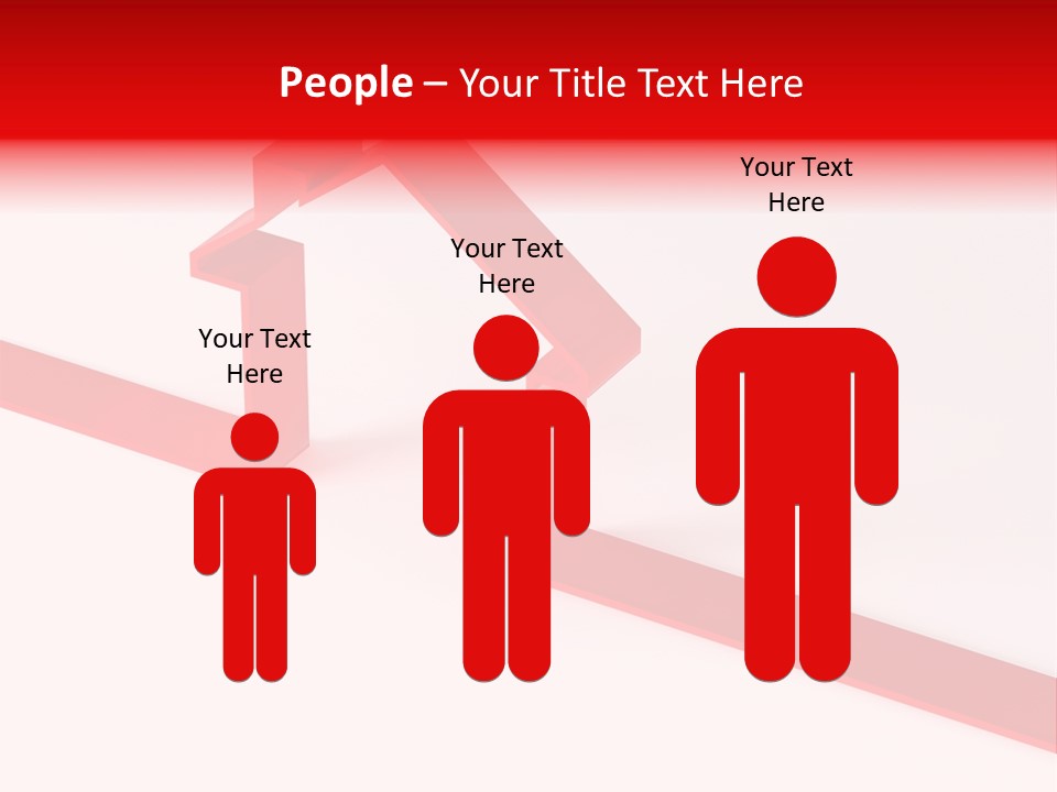 A Picture Of A Red House On A White Background PowerPoint Template