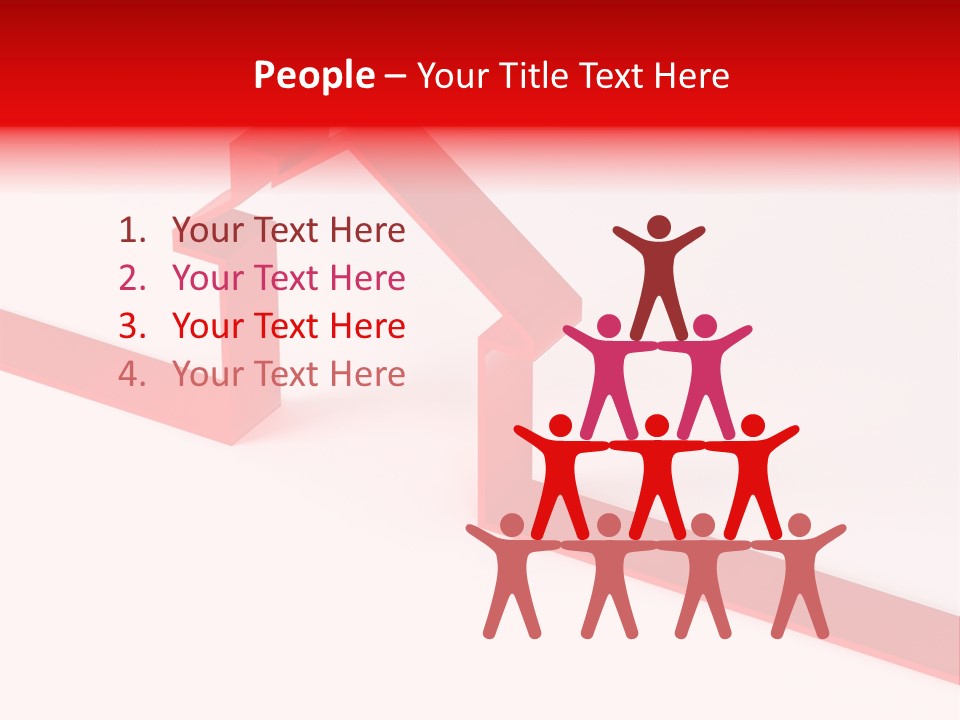 A Picture Of A Red House On A White Background PowerPoint Template
