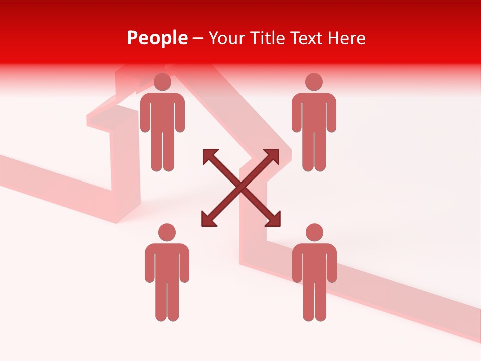 A Picture Of A Red House On A White Background PowerPoint Template