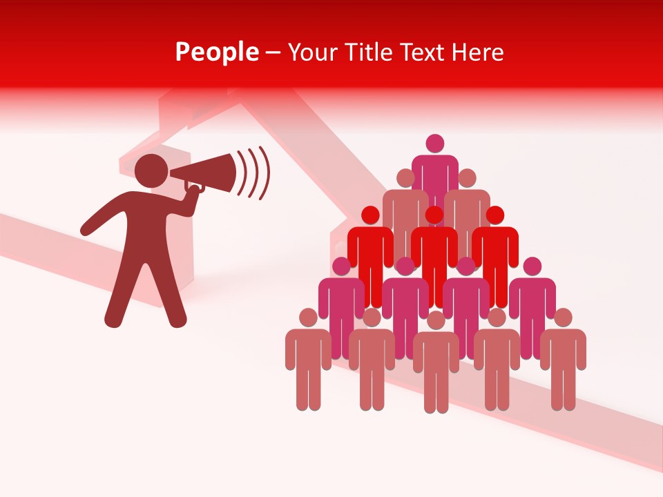 A Picture Of A Red House On A White Background PowerPoint Template