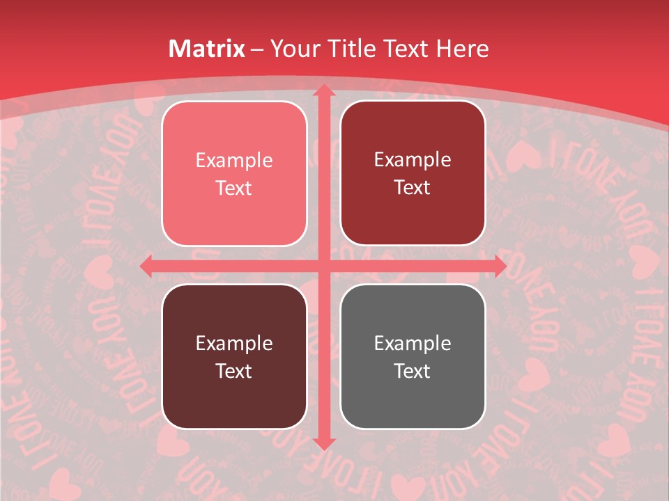 Love Valentines Symbol PowerPoint Template