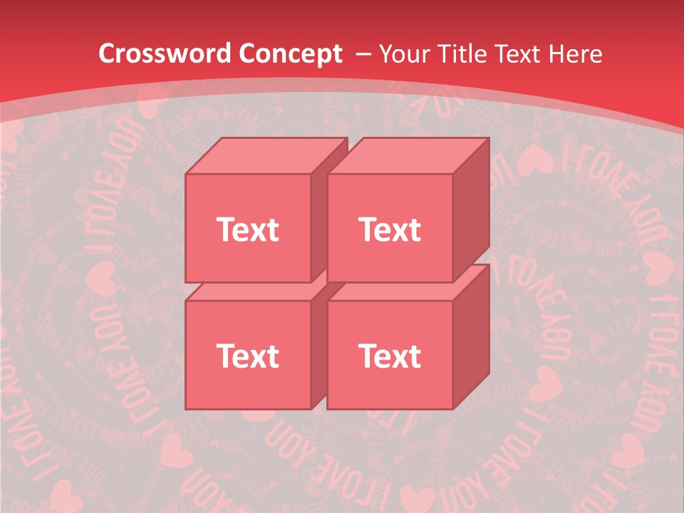 Love Valentines Symbol PowerPoint Template