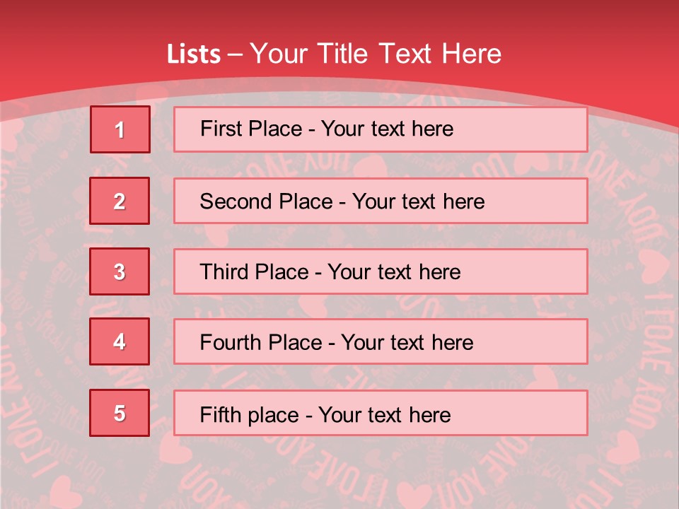 Love Valentines Symbol PowerPoint Template