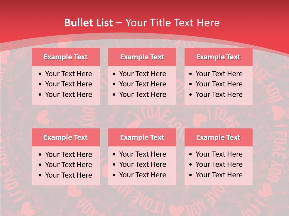 Love Valentines Symbol PowerPoint Template