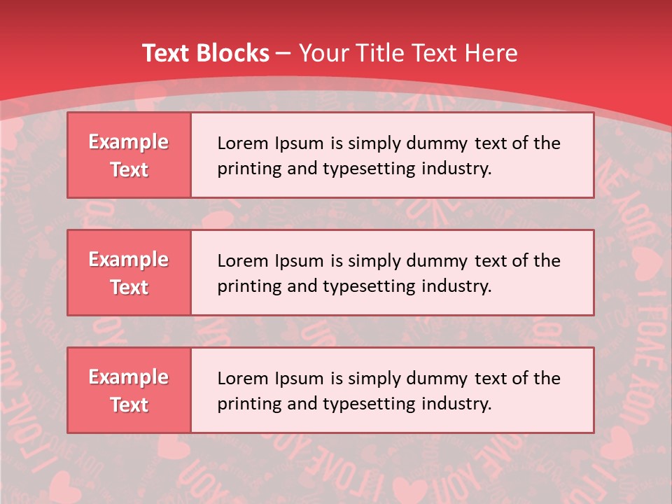 Love Valentines Symbol PowerPoint Template