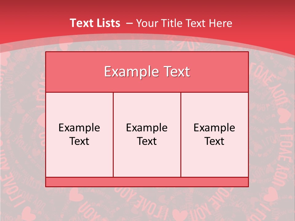 Love Valentines Symbol PowerPoint Template
