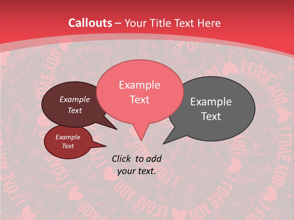 Love Valentines Symbol PowerPoint Template