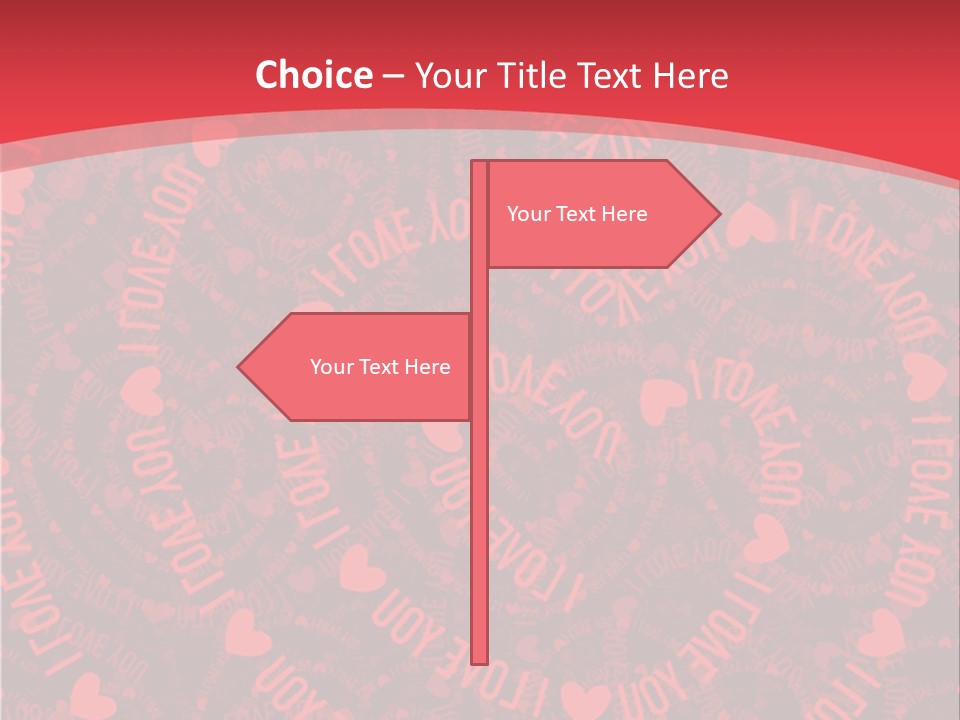 Love Valentines Symbol PowerPoint Template