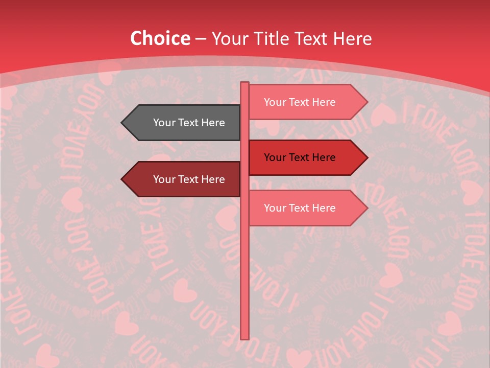Love Valentines Symbol PowerPoint Template