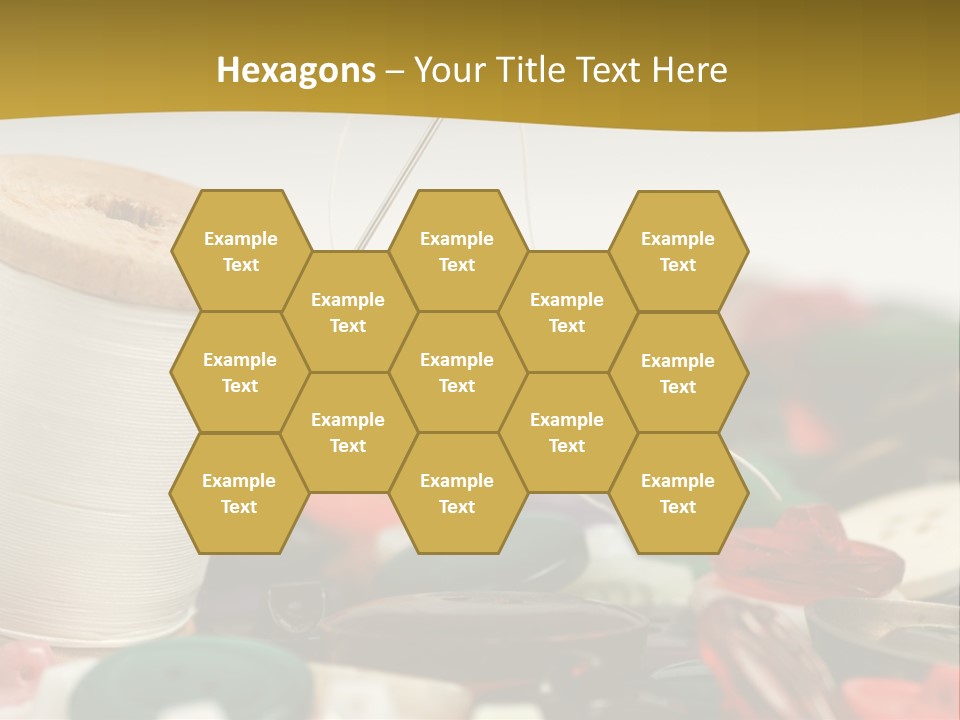 Closeup Clothier Bobbin PowerPoint Template