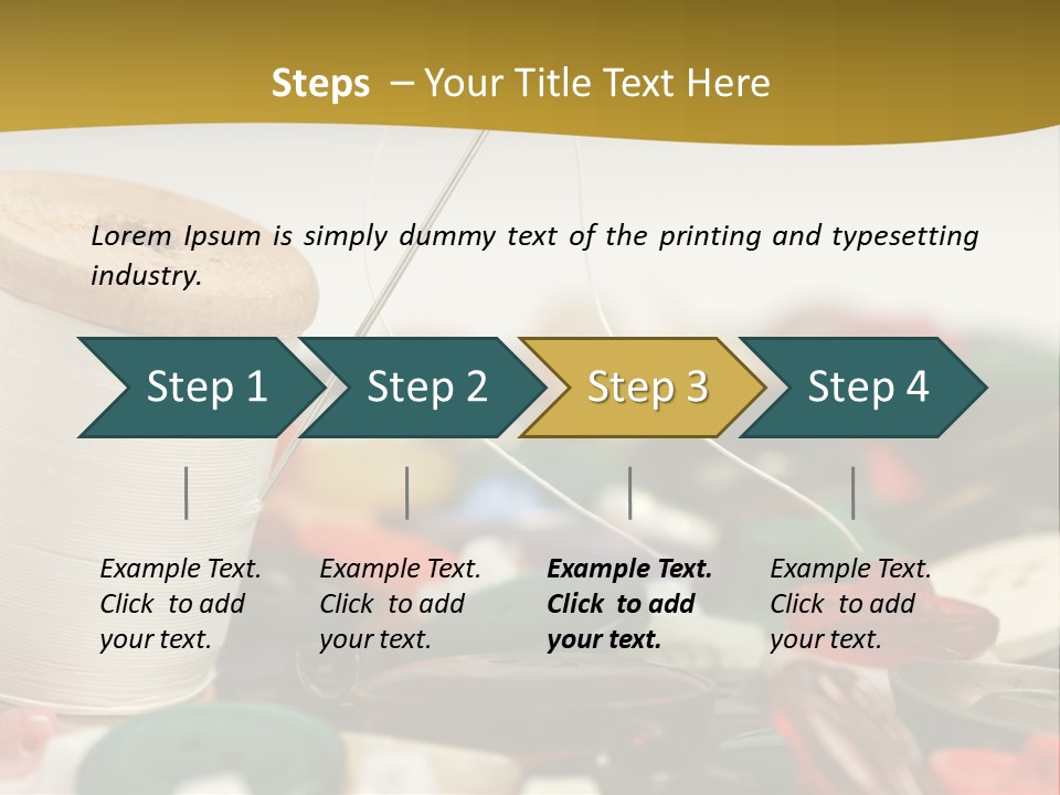 Closeup Clothier Bobbin PowerPoint Template